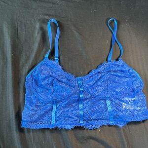 SHEIN Royal Blue Lace Bra